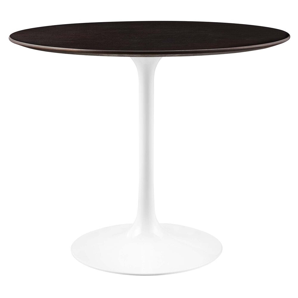EEI-5157-WHI-CHE Lippa 36" Round Wood Dining Table by Modway