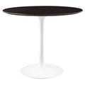 Modway EEI-5157-WHI-CHE Lippa 36" Round Wood Dining Table White Cherry Walnut