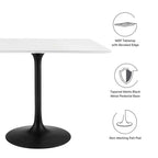 EEI-3514-BLK-WHI Lippa 36" Square Wood Dining Table by Modway