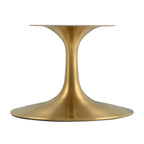 EEI-3248-GLD-WHI Lippa 42" Oval Wood Coffee Table by Modway