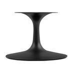 EEI-3533-BLK-WHI Lippa 42" Oval Wood Coffee Table by Modway