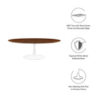 EEI-2020-WAL Lippa 48" Oval Wood Coffee Table by Modway