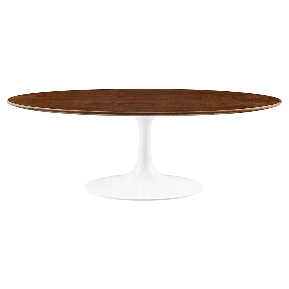 EEI-2020-WAL Lippa 48" Oval Wood Coffee Table by Modway