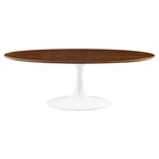 EEI-2020-WAL Lippa 48" Oval Wood Coffee Table by Modway