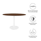 EEI-2019-WAL Lippa 48" Oval Wood Dining Table by Modway