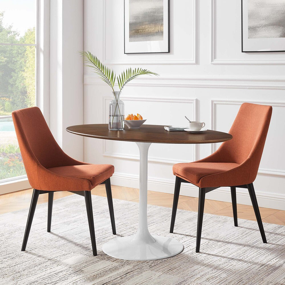 EEI-2019-WAL Lippa 48" Oval Wood Dining Table by Modway