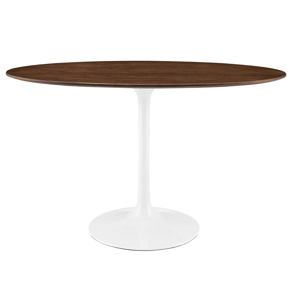 EEI-2019-WAL Lippa 48" Oval Wood Dining Table by Modway