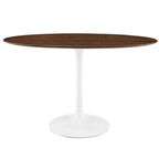 EEI-2019-WAL Lippa 48" Oval Wood Dining Table by Modway