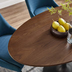 EEI-3520-BLK-WAL Lippa 48" Oval Wood Dining Table by Modway