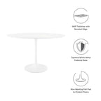 EEI-2017-WHI Lippa 48" Oval Wood Dining Table by Modway