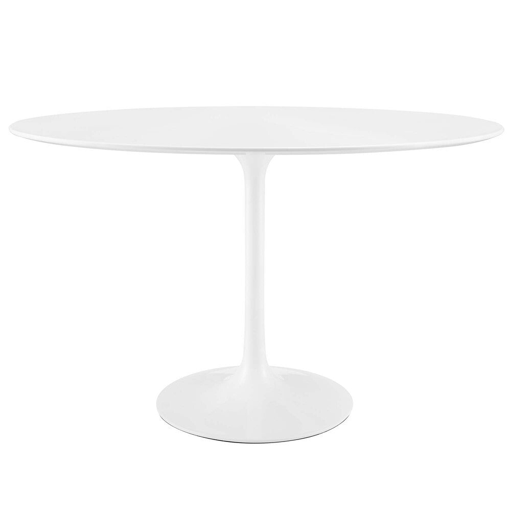 EEI-2017-WHI Lippa 48" Oval Wood Dining Table by Modway