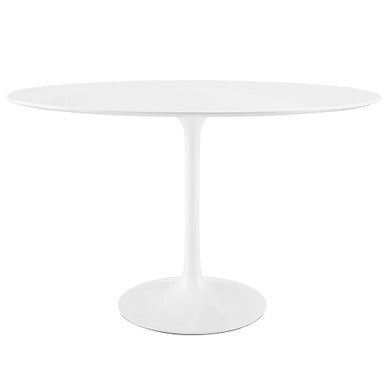 Modway EEI-2017-WHI Lippa 48" Oval Wood Dining Table White