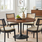EEI-7070 Lippa 48" Round Pedestal Solid Wood Dining Table by Modway