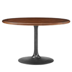 EEI-7070 Lippa 48" Round Pedestal Solid Wood Dining Table by Modway