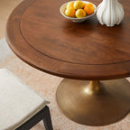 EEI-7070 Lippa 48" Round Pedestal Solid Wood Dining Table by Modway