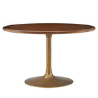 EEI-7070 Lippa 48" Round Pedestal Solid Wood Dining Table by Modway