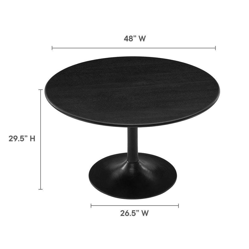 EEI-7051 Lippa 48" Round Solid Wood Dining Table by Modway
