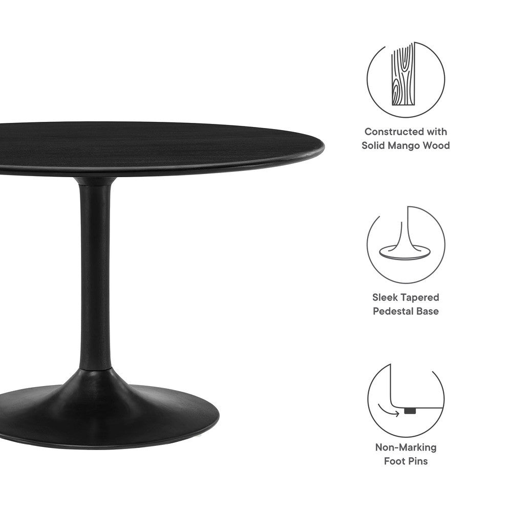 EEI-7051 Lippa 48" Round Solid Wood Dining Table by Modway