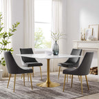 EEI-3230-GLD-WHI Lippa 48" Square Wood Dining Table by Modway