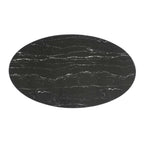 EEI-5242-GLD-BLK Lippa 54" Oval Faux Marble Dining Table by Modway