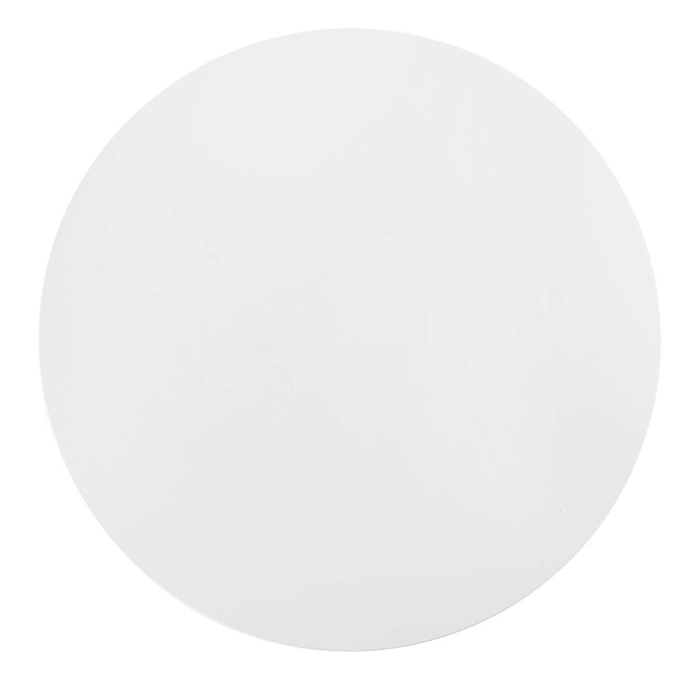 EEI-3523-BLK-WHI Lippa 54" Round Wood Dining Table by Modway