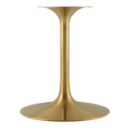EEI-6759-GLD-TRA Lippa 60" Oval Faux Travertine Dining Table by Modway