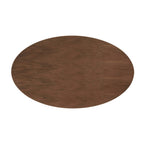 EEI-3543-BLK-WAL Lippa 60" Oval Walnut Wood Dining Table by Modway
