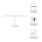 EEI-1656-WHI Lippa 60" Rectangle Wood Dining Table by Modway