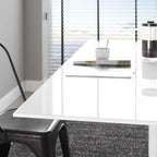 EEI-1656-WHI Lippa 60" Rectangle Wood Dining Table by Modway