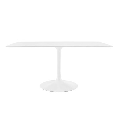 Modway EEI-1656-WHI Lippa 60" Rectangle Wood Dining Table White