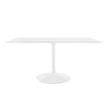 Modway EEI-1656-WHI Lippa 60" Rectangle Wood Dining Table White
