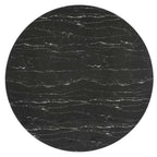 EEI-5241-GLD-BLK Lippa 60" Round Faux Marble Dining Table by Modway