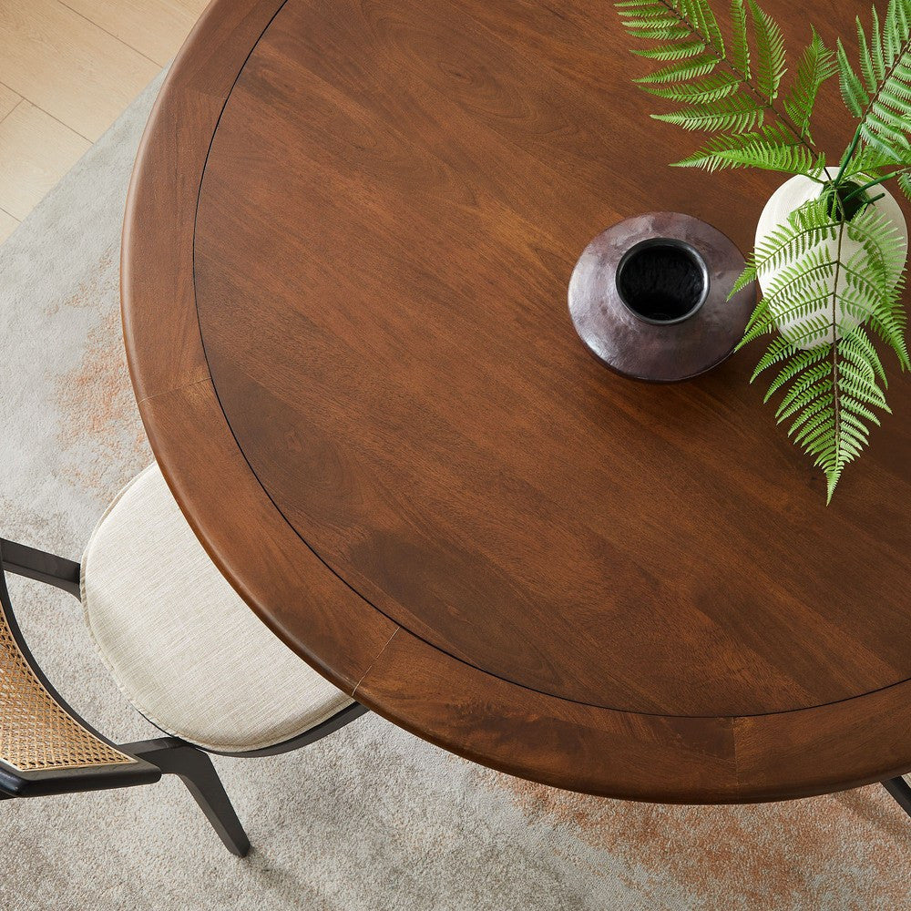 EEI-7071 Lippa 60" Round Pedestal Solid Wood Dining Table by Modway