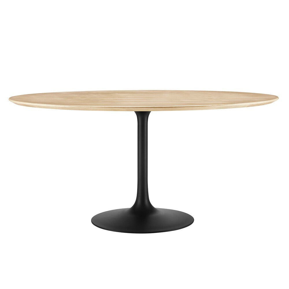 EEI-4873-BLK-NAT Lippa 60" Round Wood Dining Table by Modway