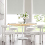 EEI-5176-WHI-NAT Lippa 60" Round Wood Dining Table by Modway