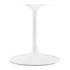 EEI-1659-WHI Lippa 78" Oval Faux Marble Dining Table by Modway