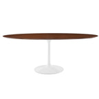 EEI-1661-WAL Lippa 78" Oval Wood Dining Table by Modway