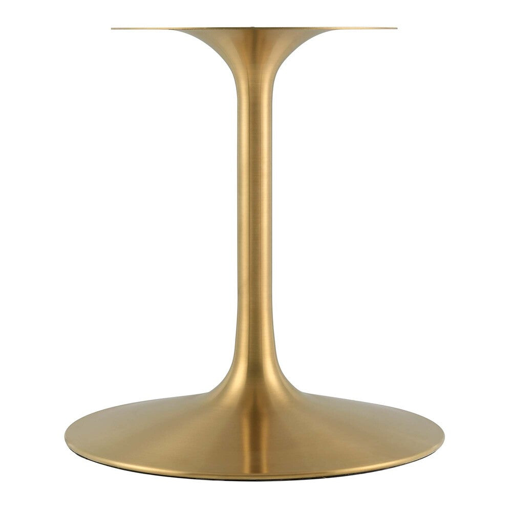 EEI-3255-GLD-WHI Lippa 78" Oval Wood Dining Table by Modway