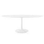 EEI-1657-WHI Lippa 78" Oval Wood Dining Table by Modway