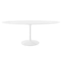 Modway EEI-1657-WHI Lippa 78" Oval Wood Dining Table White