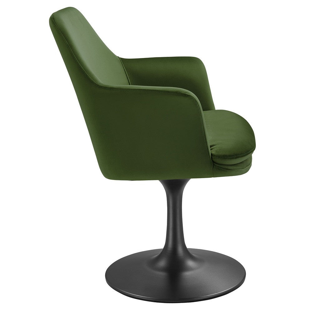 EEI-6957 Lippa Swivel Dining Performance Velvet Armchair by Modway