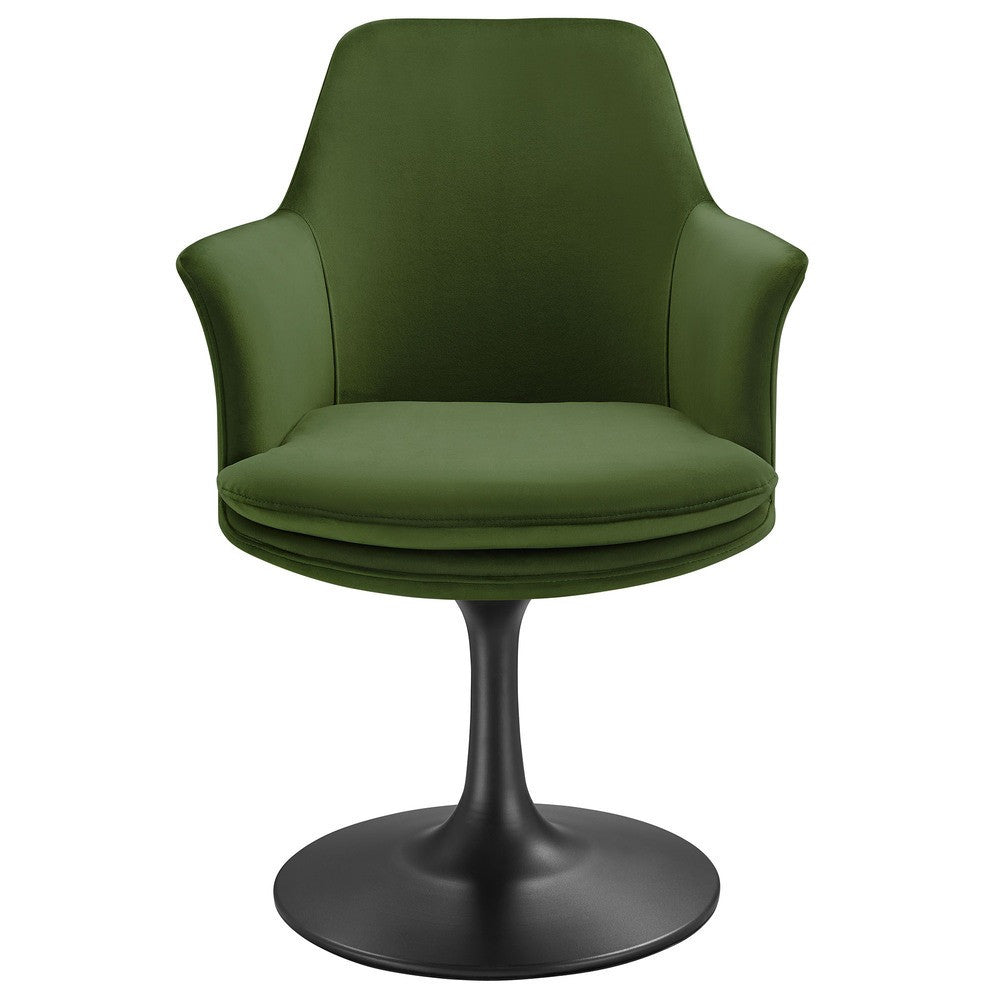 EEI-6957 Lippa Swivel Dining Performance Velvet Armchair by Modway