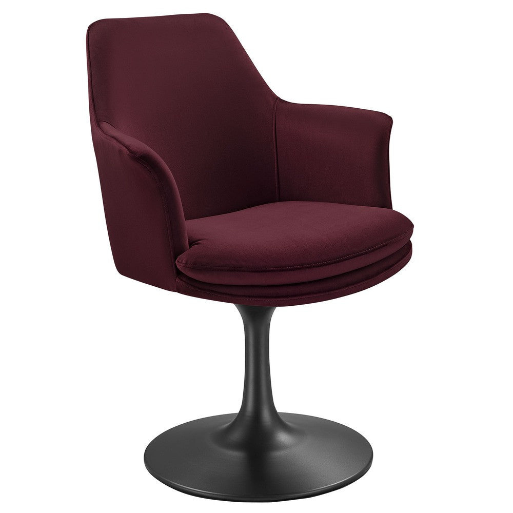 EEI-6957 Lippa Swivel Dining Performance Velvet Armchair by Modway