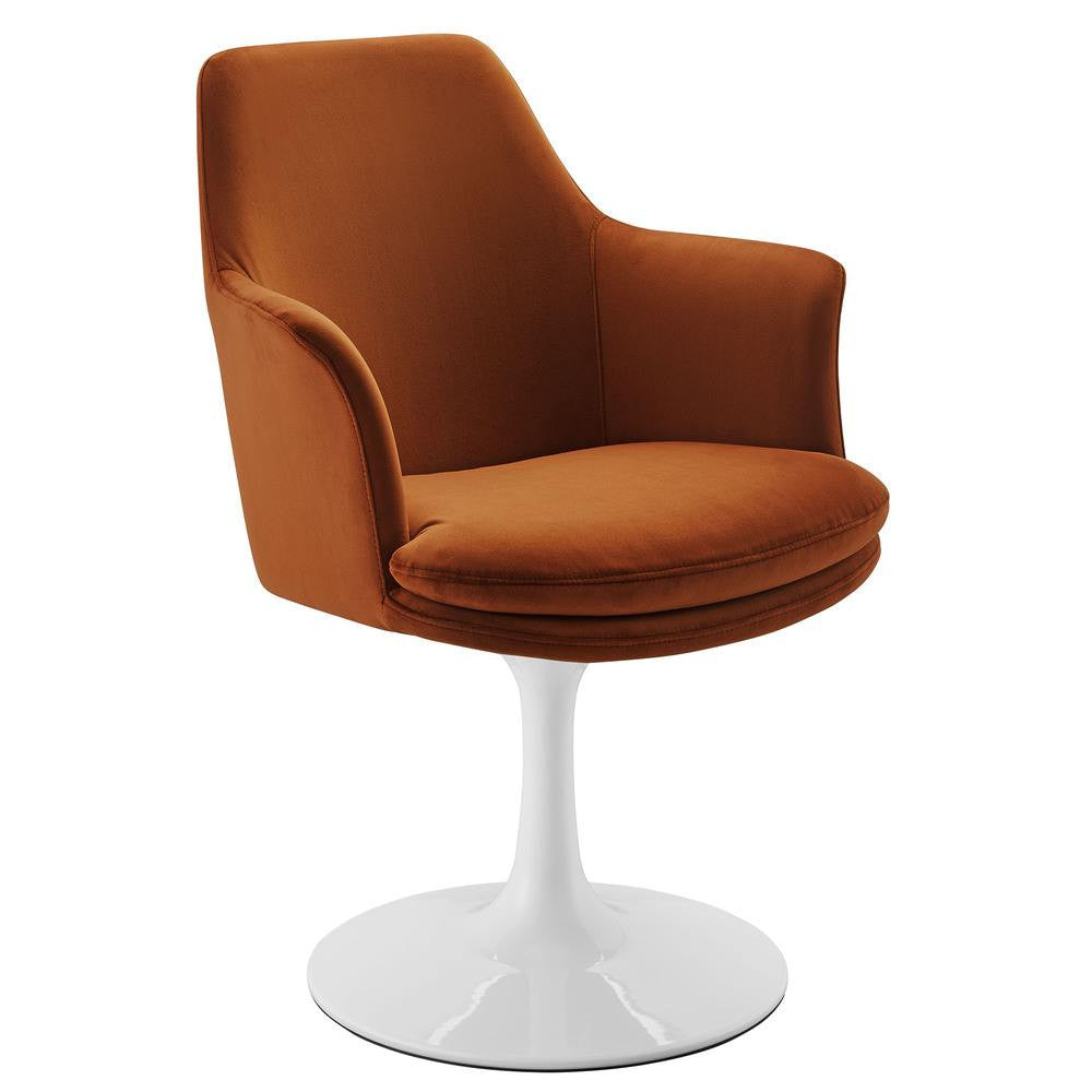 EEI-6957 Lippa Swivel Dining Performance Velvet Armchair by Modway