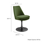 EEI-6954 Lippa Swivel Dining Performance Velvet Side Chair by Modway