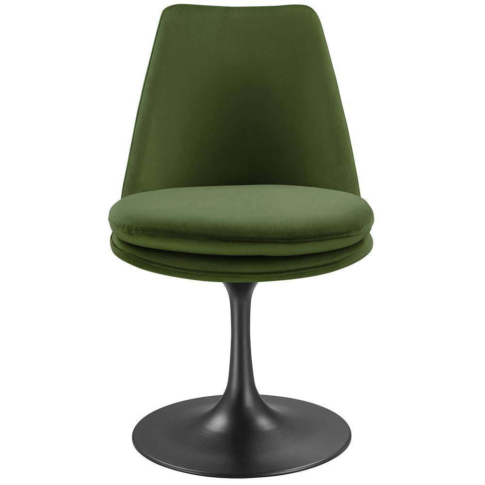 EEI-6954 Lippa Swivel Dining Performance Velvet Side Chair by Modway