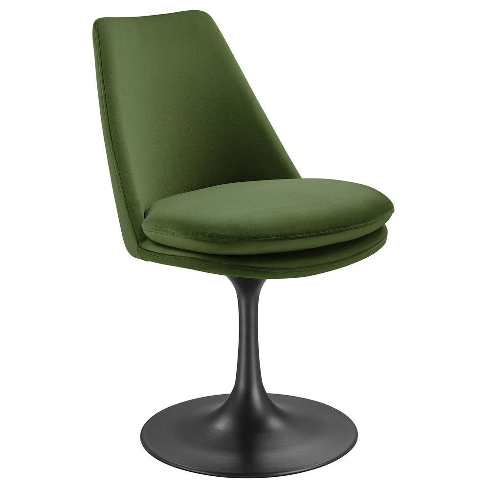 EEI-6954 Lippa Swivel Dining Performance Velvet Side Chair by Modway