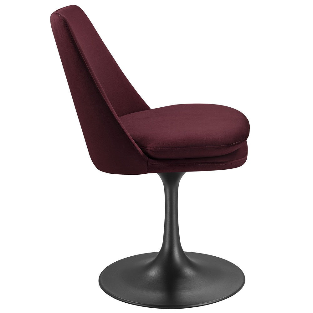 EEI-6954 Lippa Swivel Dining Performance Velvet Side Chair by Modway