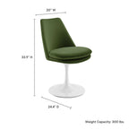 EEI-6954 Lippa Swivel Dining Performance Velvet Side Chair by Modway