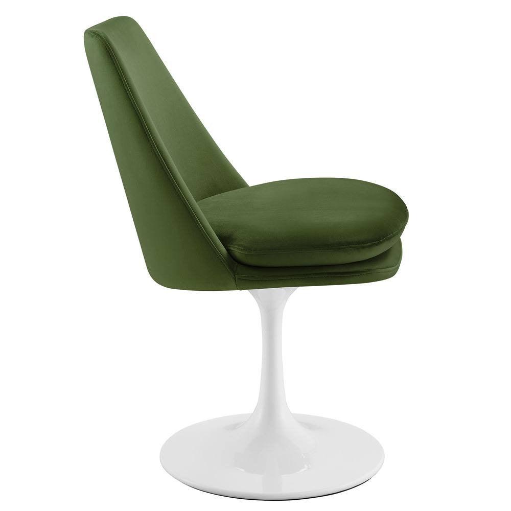 EEI-6954 Lippa Swivel Dining Performance Velvet Side Chair by Modway